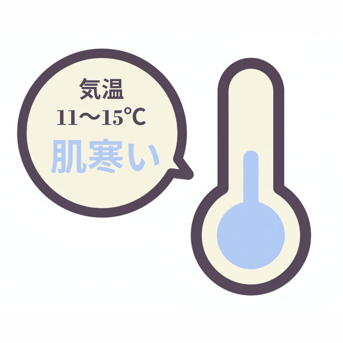 気温11～15℃のアイテムを探す