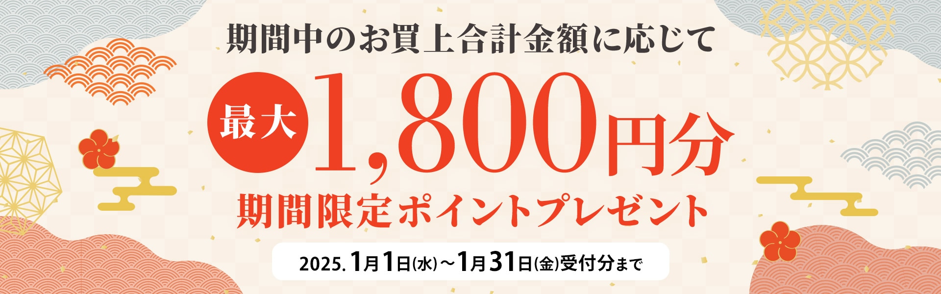期間限定ポイントプレゼント
