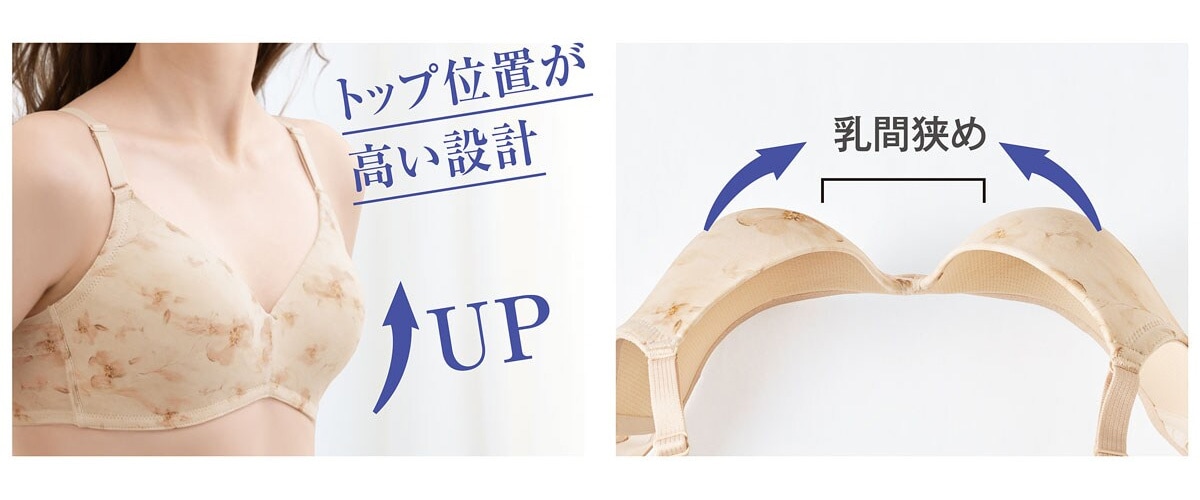 ノンワイヤーでも美胸