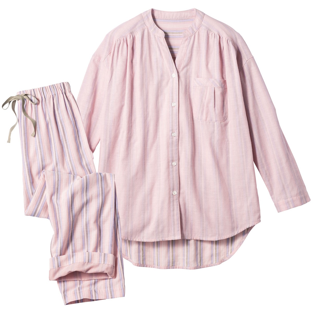 パウダーピンク(パンツ:ピンクストライプ)