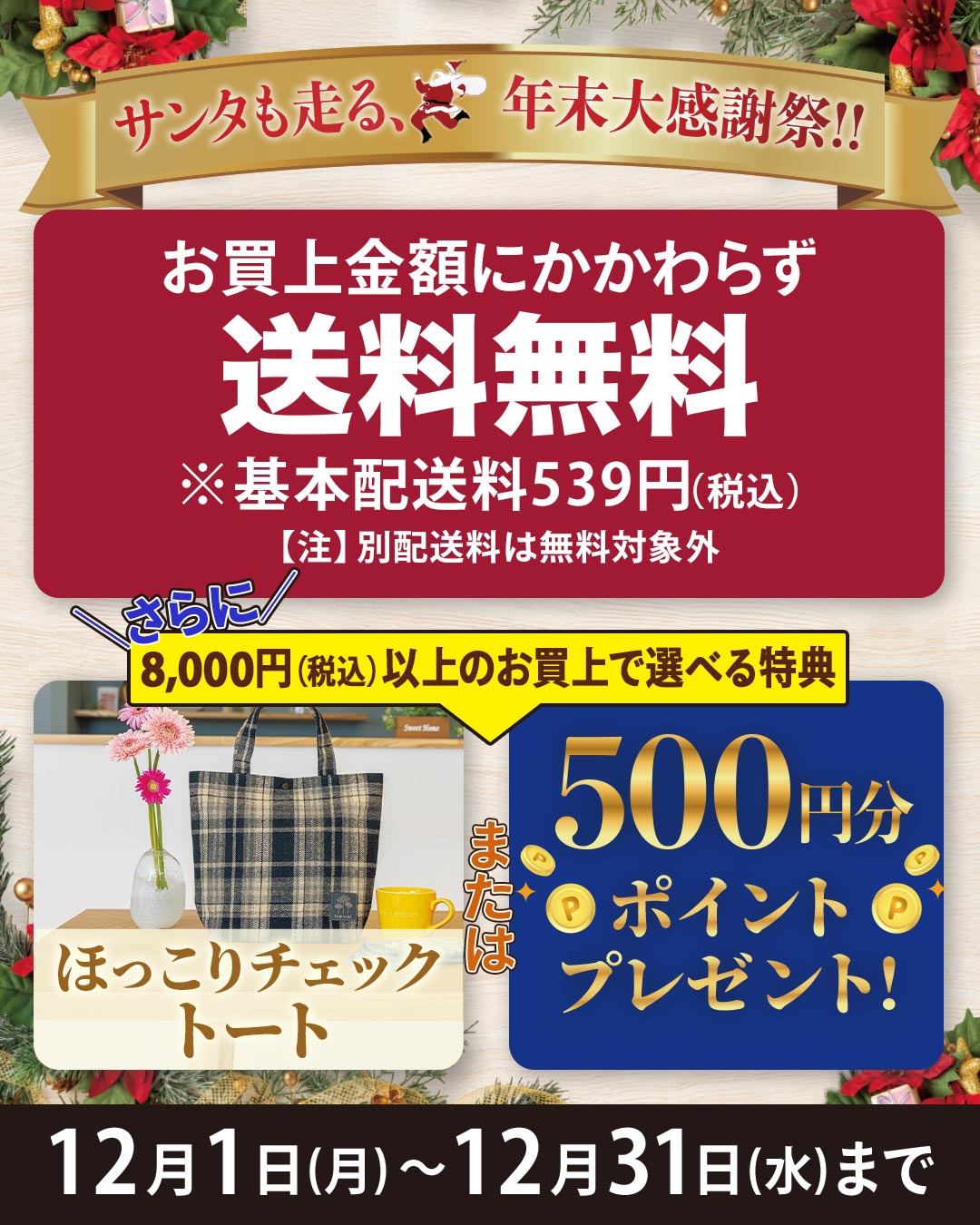 今月のオトクなキャンペーン