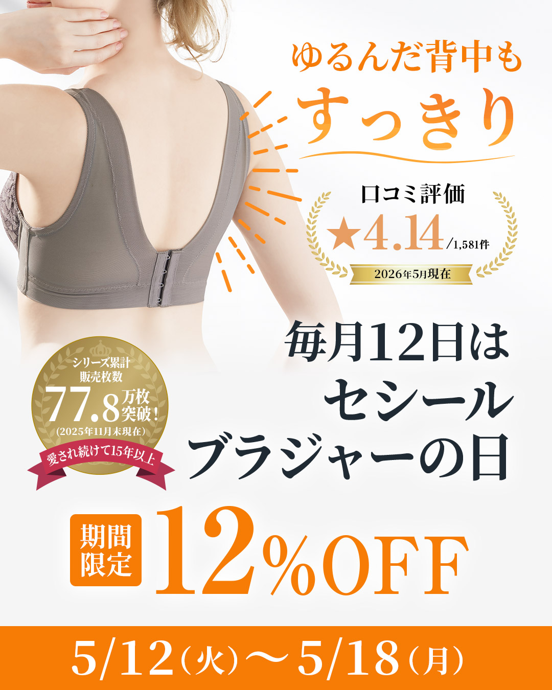 セシールブラジャーの日
