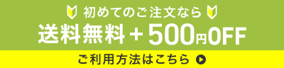 初めてのご注文なら送料無料+500円OFF