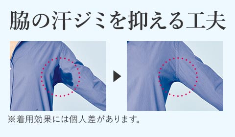 スマートドライ® 汗取りパッド付きノースリーブ(前汗キャッチャー®タイプ)