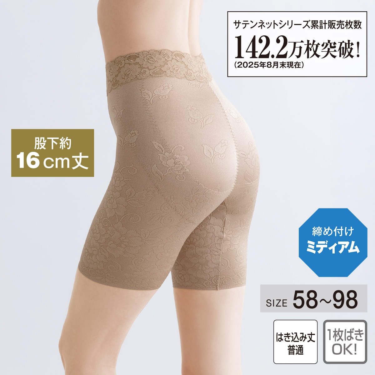 美シルエット ロングガードル