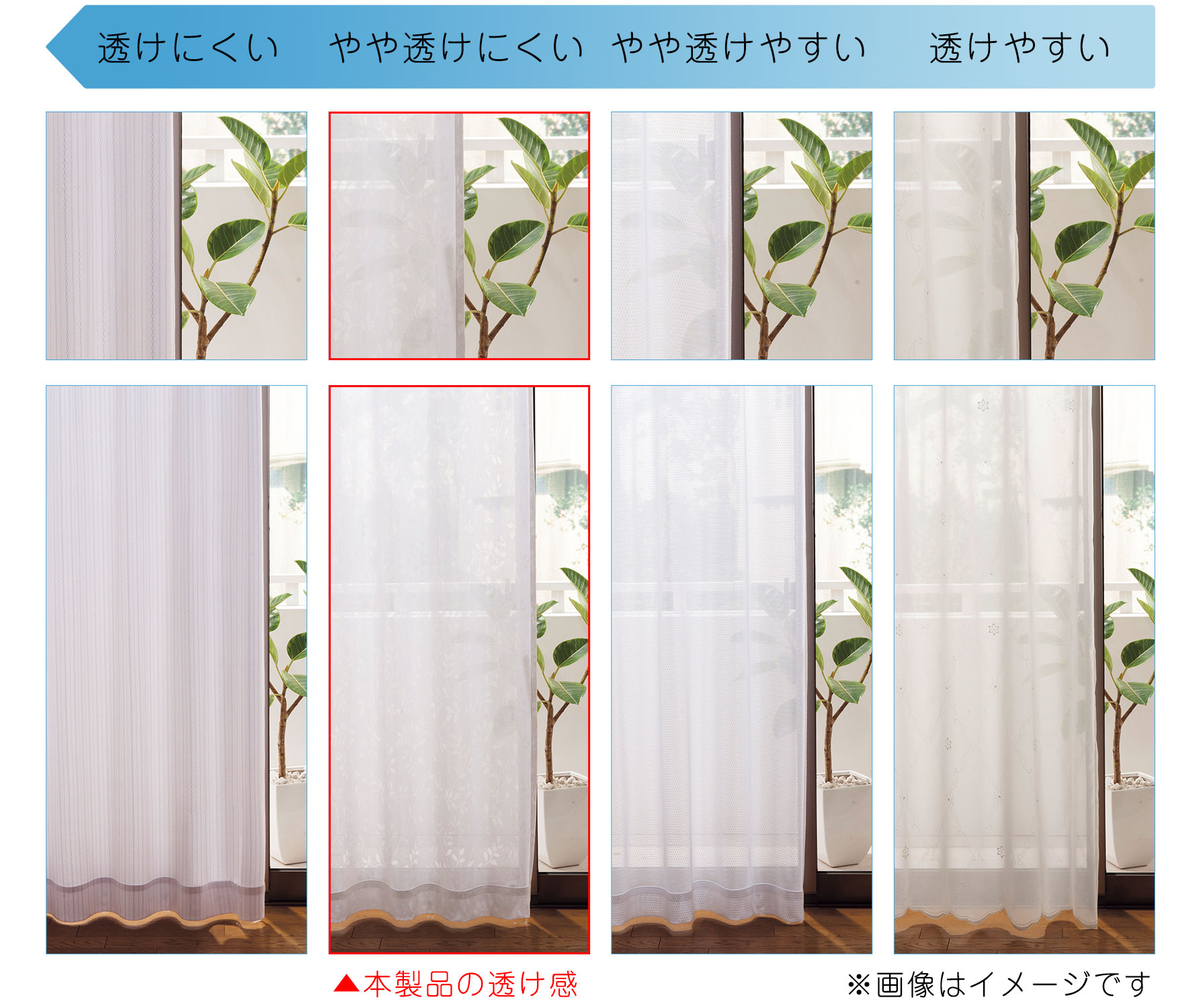 ミラーレースカーテン(バラとストライプ柄・UVカット遮熱保温・遮像 