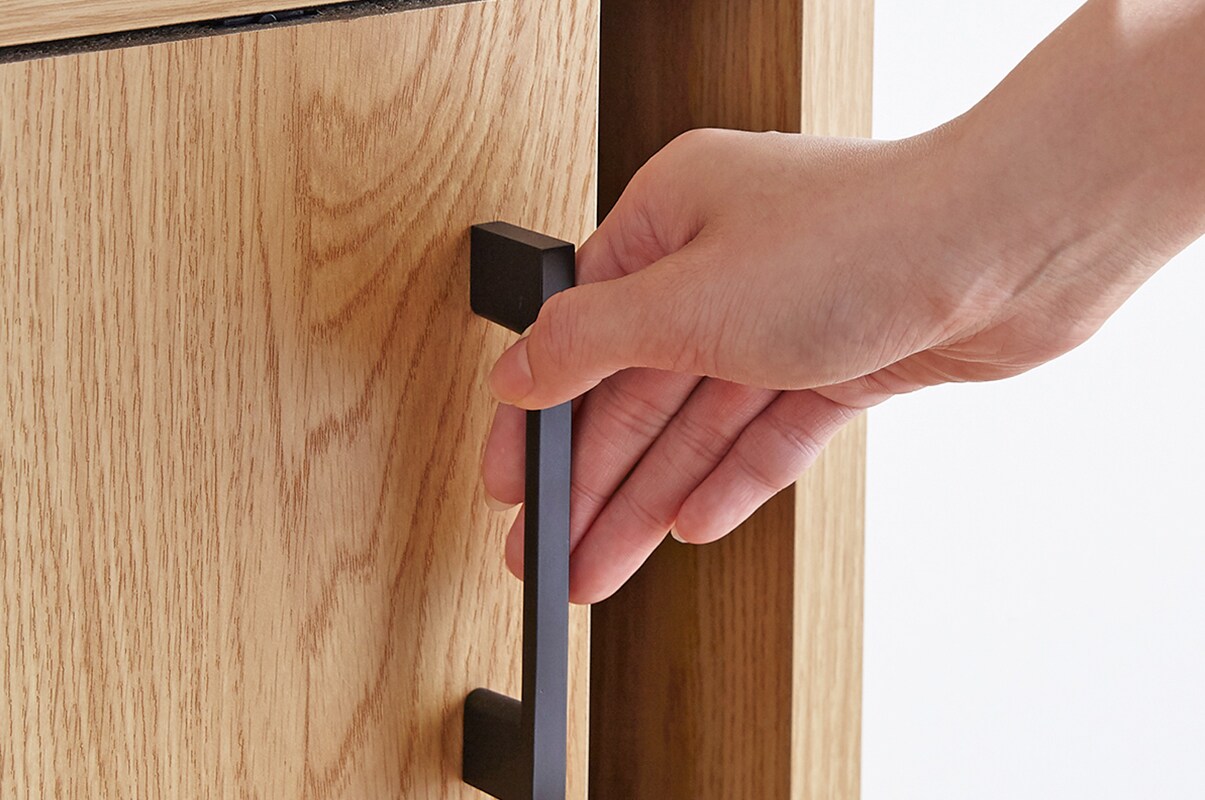 カウンター下収納 奥行が選べる 引き戸式 セシール Cecile