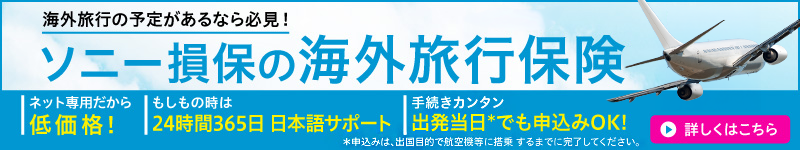 ソニー損保の海外旅行保険