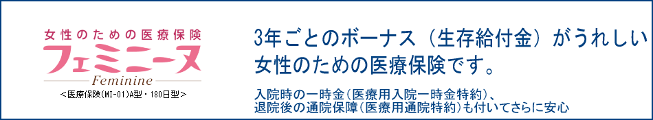 女性のための医療保険 フェミニーヌ