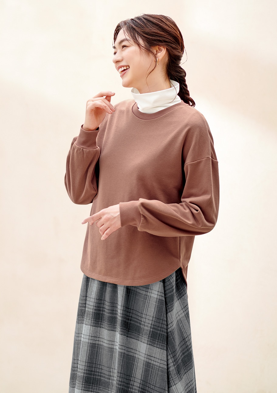 あたたかみ感じる大人可愛いほっこりコーデ