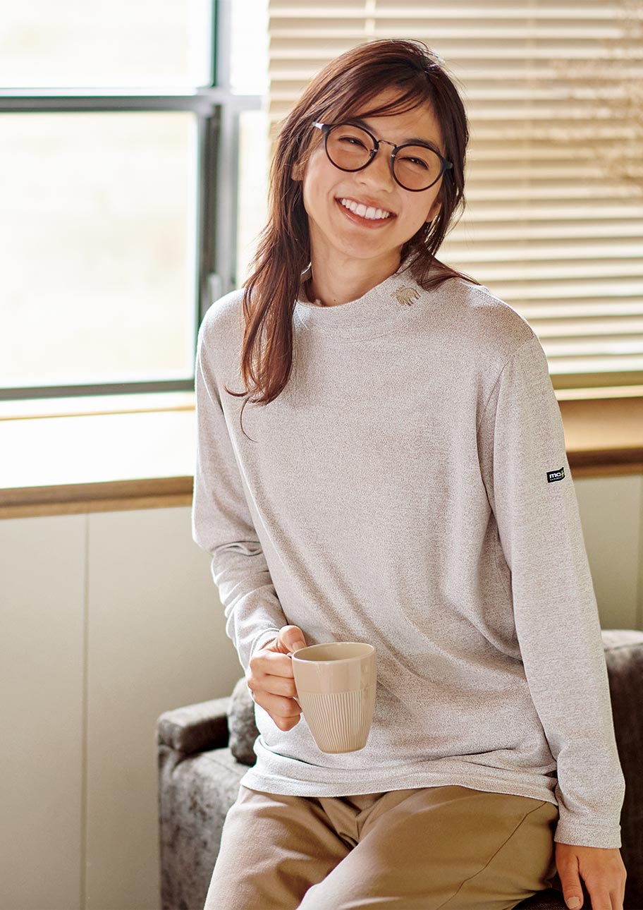 一枚でも重ね着でも楽しめる万能アイテムをメインにコーデ