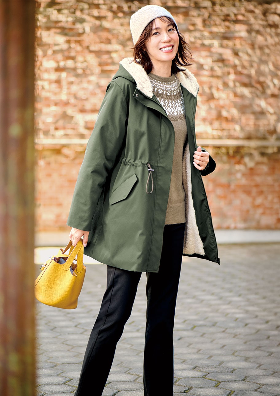 カーキのカジュアルアウターはコーデの主役にぴったり