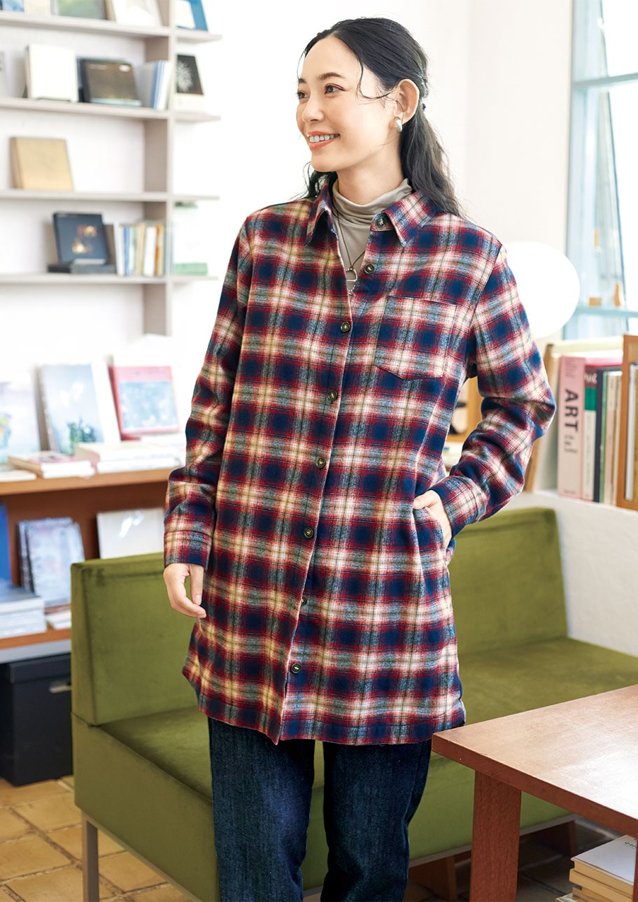 ざっくり羽織って、即おしゃれ。チェックシャツが主役の冬カジュアル
