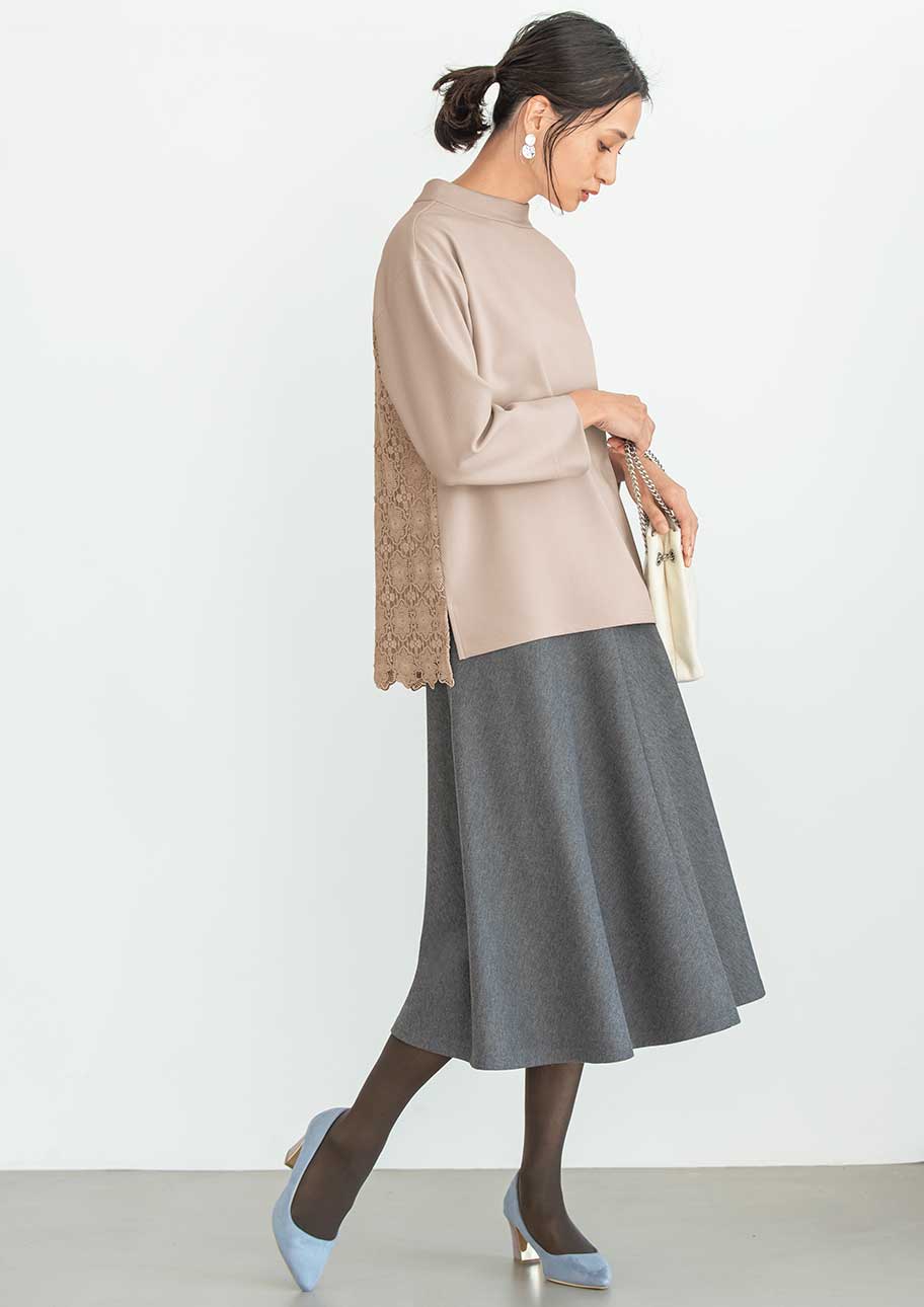 後ろ姿もおしゃれなきれいめスカートスタイル セシール Cecile 後ろ姿もおしゃれなきれいめスカートスタイル セシール Cecile