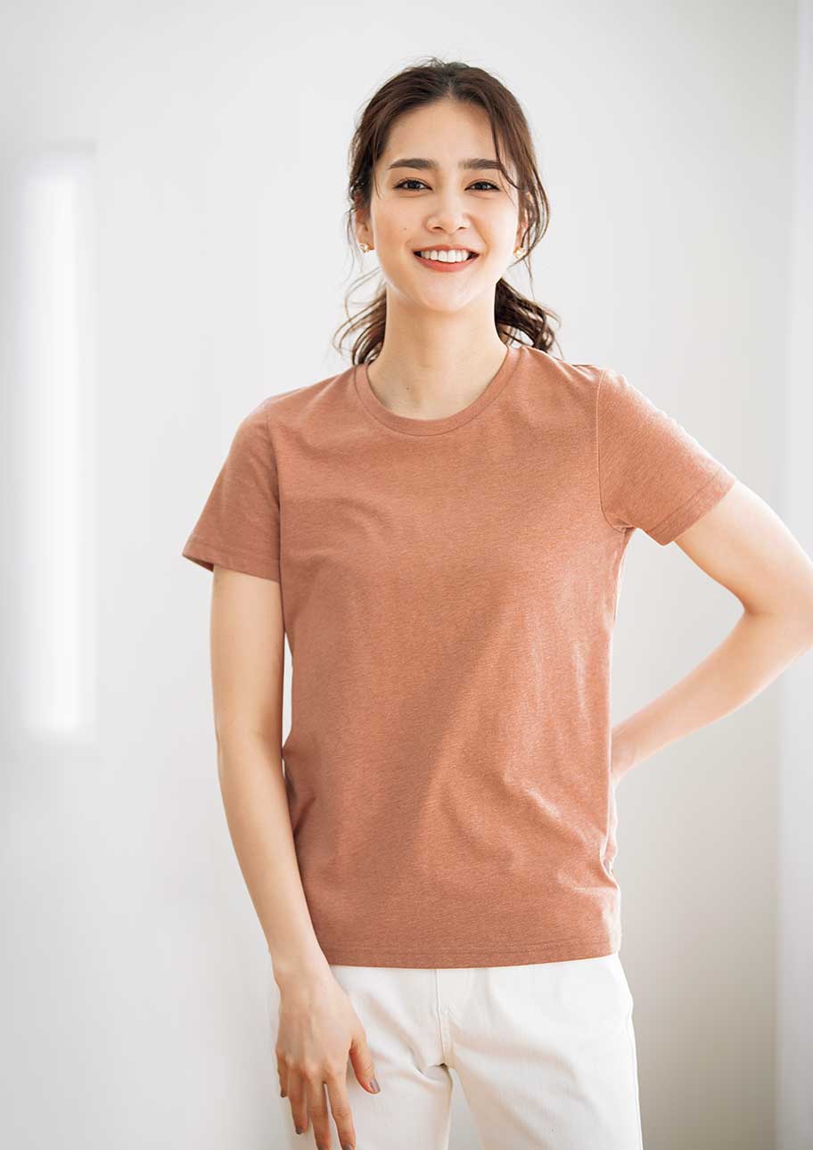程よいシルエットが毎日着たくなるTシャツコーデ
