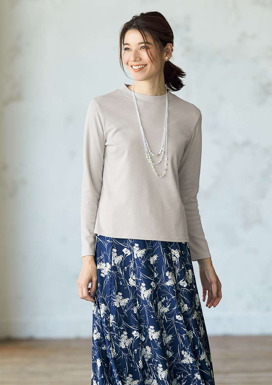 花のモチーフとボーダー柄でポップに セシール Cecile 花のモチーフとボーダー柄でポップに セシール Cecile
