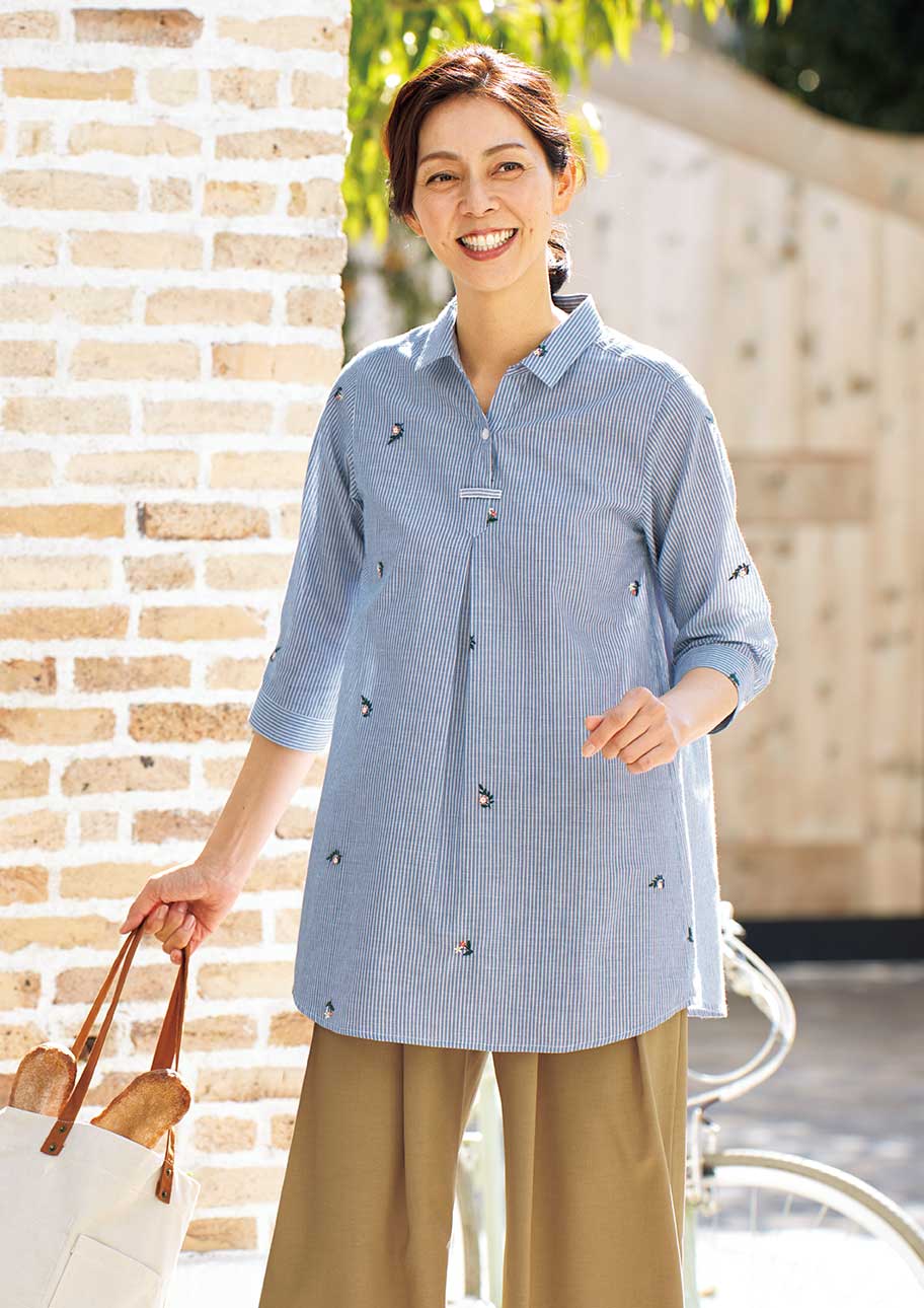 品よく映える 50代 60代の夏コーデ ファッション 21年 セシール Cecile 品よく映える 50代 60代の夏コーデ ファッション 21年 セシール Cecile