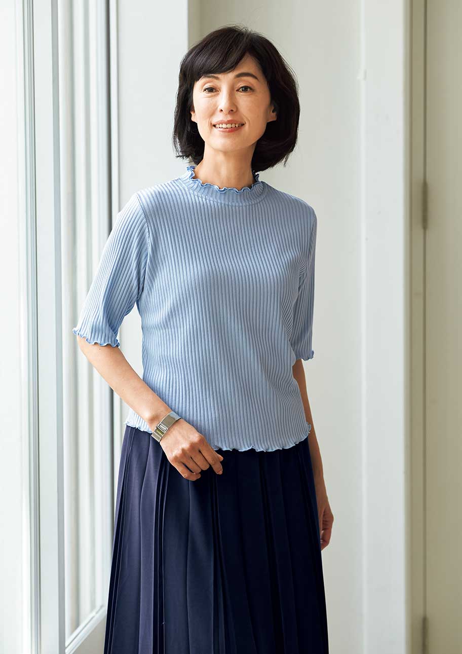 着回しには汗を吸収しやすいさらりとしたトップスがいい
